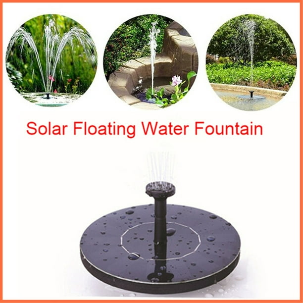 Solar Powered Bionic Fountain Floating Pump Water Birdbath Pool Garden Decor USA